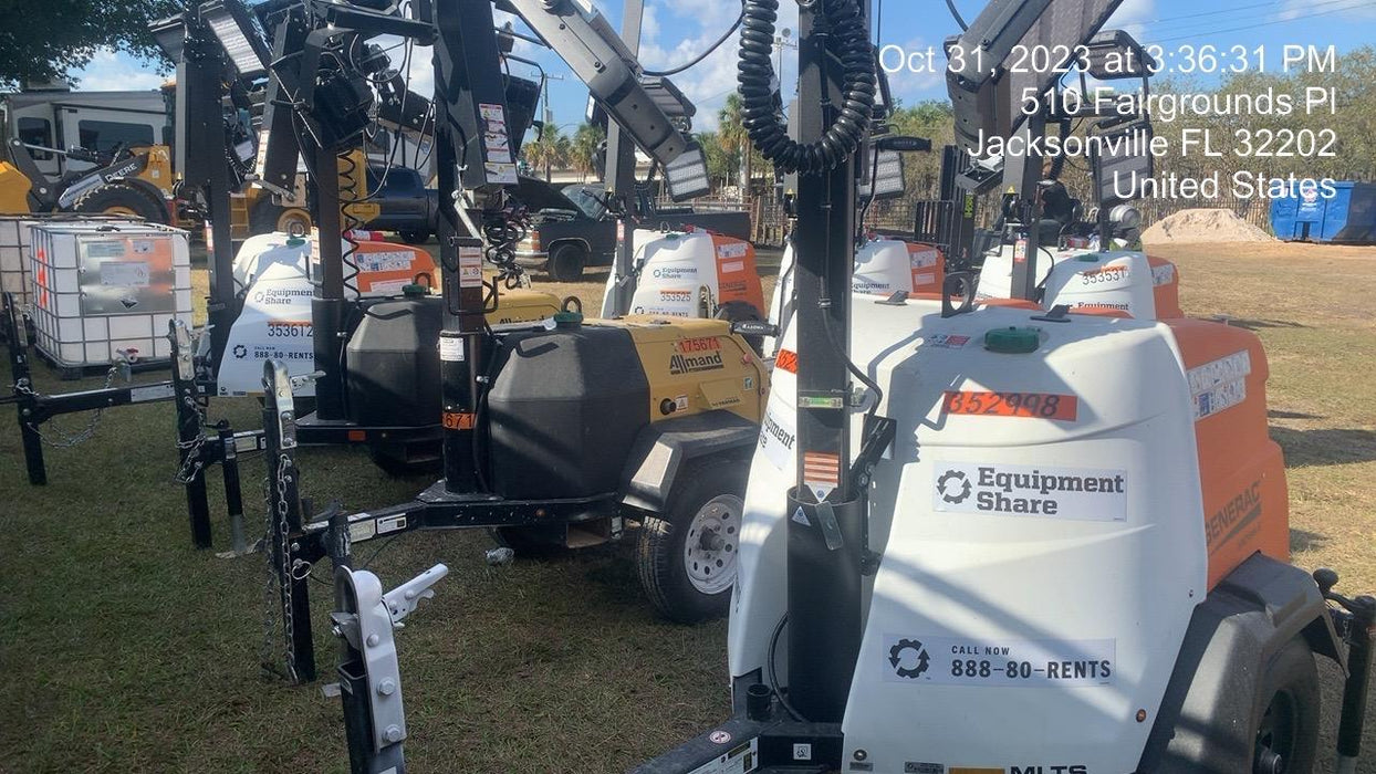 2023 Generac MLT2 Diesel, Flex Switch 120V Input, Powerzone Controller, (4) 320W LED Lights, 4kW Generator, 39.9 Gal Fuel Tank, 2" Ball, T3