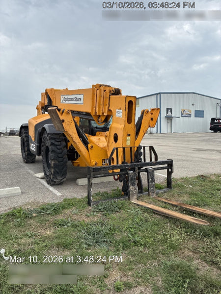 2019 JCB 510-56 JCB 510-56 Telehandler 74 HP w/CAB/HVAC, Beacon, Worklights, Aux Hydraulics, Solid Tires, 72" Carriage/Forks