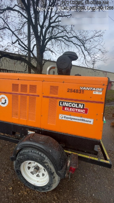 2022 Lincoln Electric Vantage 549X Crosslink Technology, Trailer Mounted, ES Decals, T3