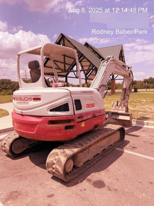 2019 Takeuchi TB260 Takeuchi TB260 Canopy w/Rubber Tracks, Auxiliary Hydraulics, Standard Blade, Manual QC