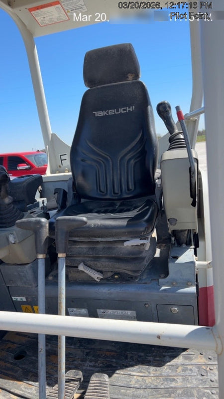 2019 Takeuchi TB260 Takeuchi TB260 Canopy w/Rubber Tracks, Auxiliary Hydraulics, Standard Blade, Manual QC