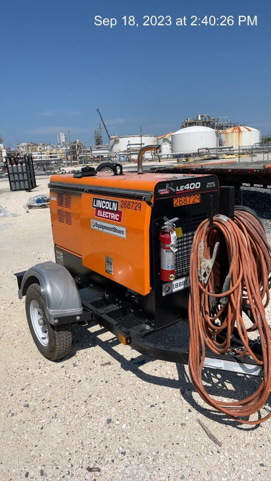 2022 Lincoln Electric LE400 Kubota V1505, Trlr, Cable Rack, Light Kit, ES Decals, T3