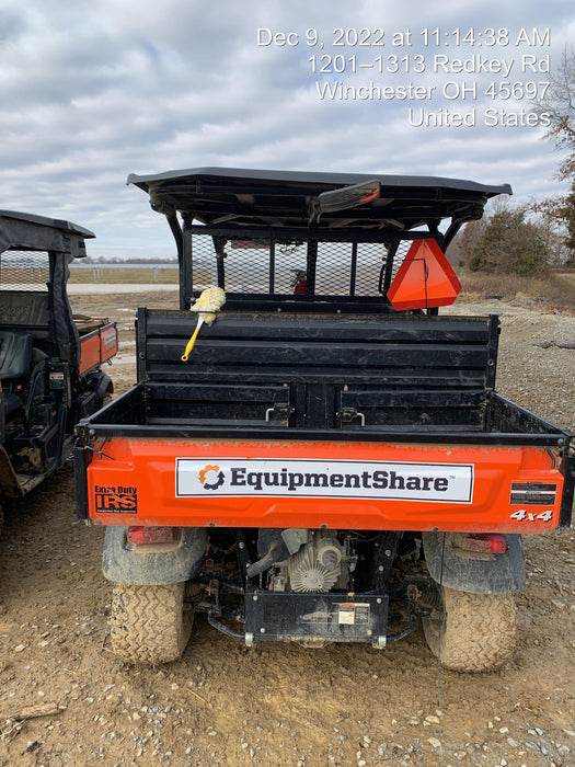 2022 Kubota RTV-X1140W-H Plastic Canopy, Windshield Acrylic Clear, LED Strobe Light, Wire Harness Kit, Back up Alarm