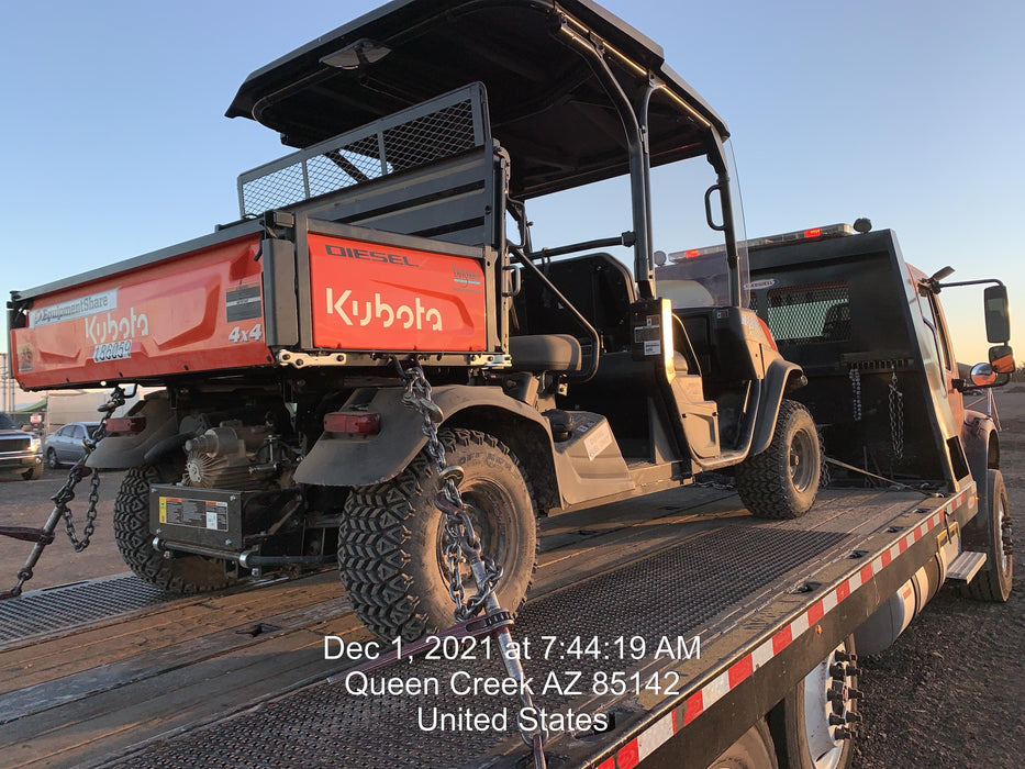 Kubota RTV-X1140W-H Plastic Canopy, Windshield Acrylic Clear, LED Strobe Light, Wire Harness Kit, Back up Alarm