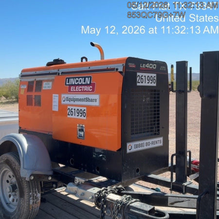 2022 Lincoln Electric LE400 Kubota V1505, Trlr, Cable Rack, Light Kit, ES Decals, T3