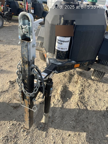 2022 Allmand NLV3GR (4) LED Light Fixture 350W, 23' Vertical Mast, 3kW Prime, Towable, Deep Sea L401, Leveling Jacks, Yanmar T4F 5.8hp