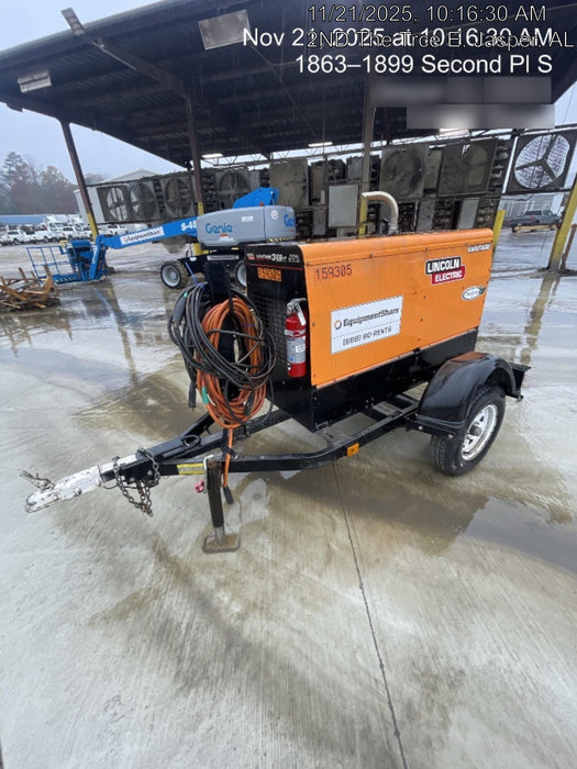 2021 Lincoln Electric Vantage 322 Vantage 322 Ready Pak 3 w/ Decals, ORANGE (includes trailer, cable rack, fender light kit) NO Telematics