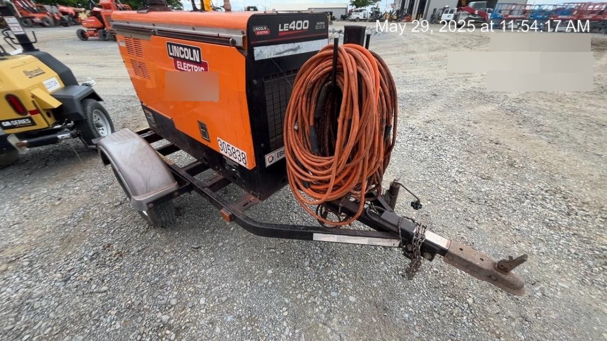 2023 Lincoln Electric LE400 Kubota V1505, Trlr, Cable Rack, Light Kit, ES Decals, T3