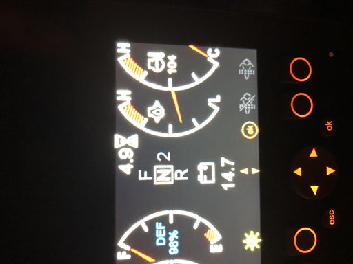 2020 Manitou MTA10055 Cab/Heat/Air, LED Work Lights, Solid Tires, Lift Hook, Beacon, Auxiliary Hydraulics w/66" Carriage and 60" Forks