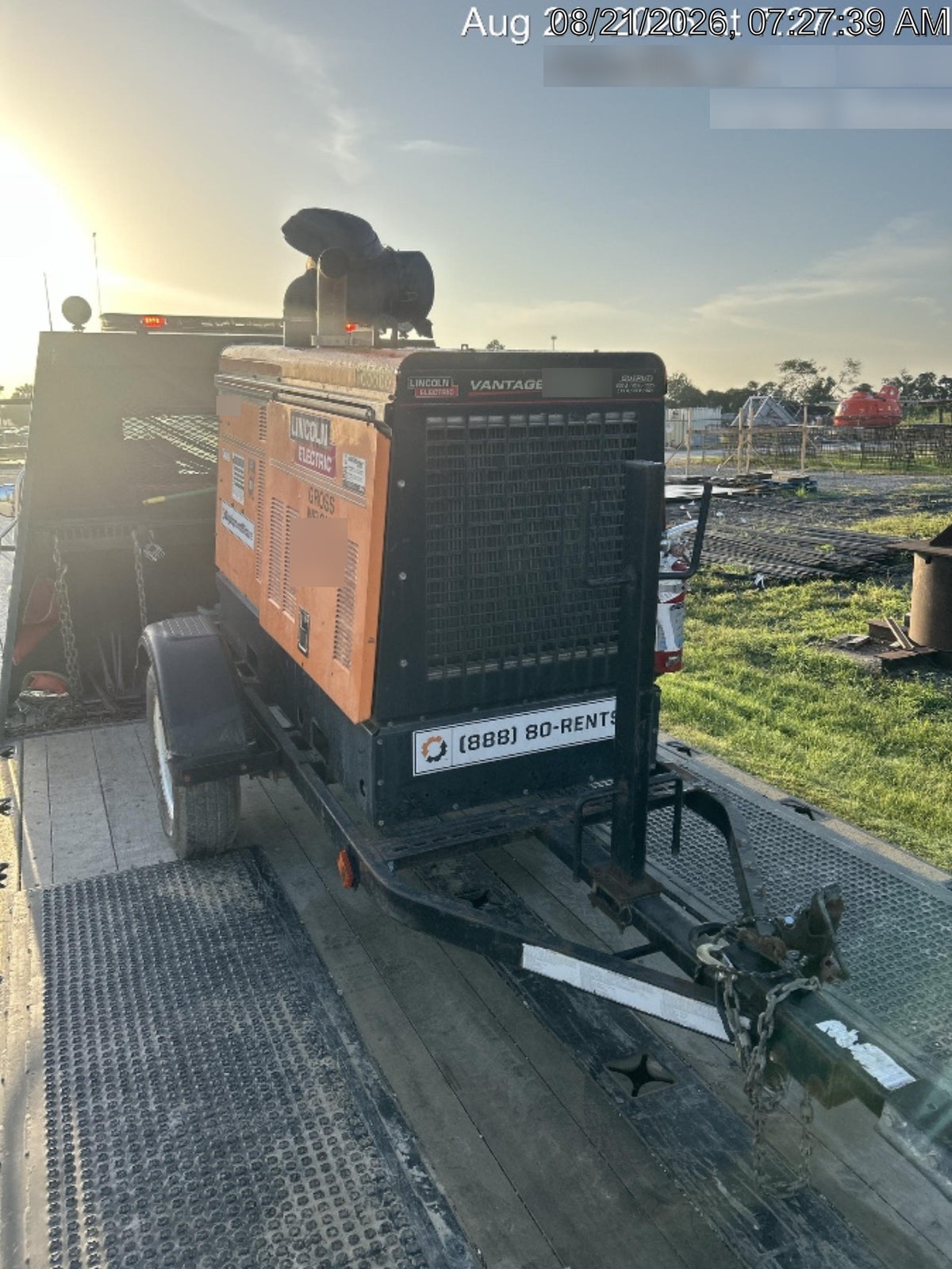 2021 Lincoln Electric Vantage 549X Ready Pak 3, ORANGE (includes trailer, cable rack, fender light kit)