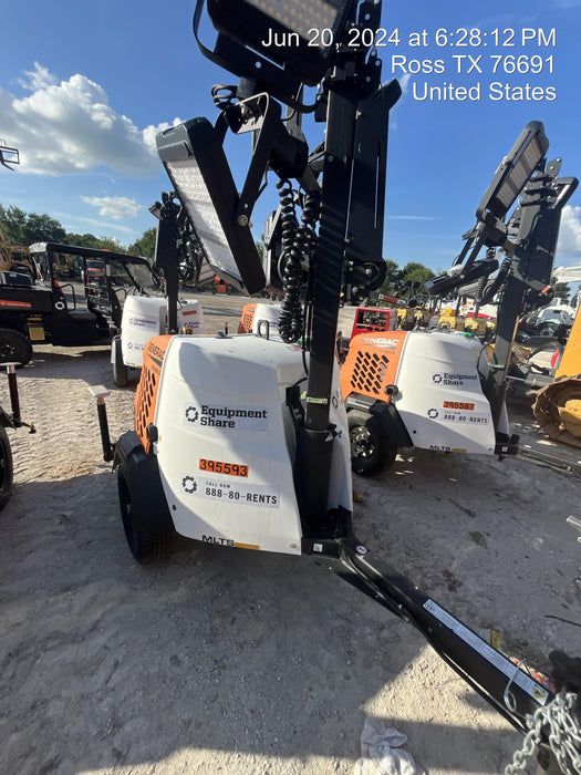 2024 Generac MLT2 Diesel, Flex Switch 120V Input, Powerzone Controller, 
(4) 320W LED Lights, 4kW Generator, 39.9 Gal Fuel Tank, 2" Ball, T3