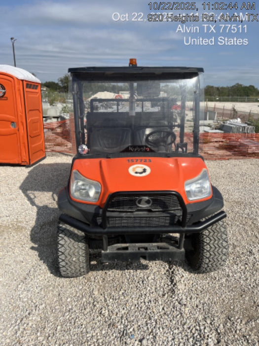 2021 Kubota RTV-X1140W-H Plastic Canopy, Windshield Acrylic Clear, LED Strobe Light, Wire Harness Kit, Back up Alarm