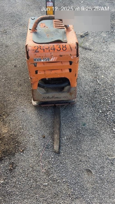 2023 Multiquip MVH158 Honda GX200, 17" Plate, Gas