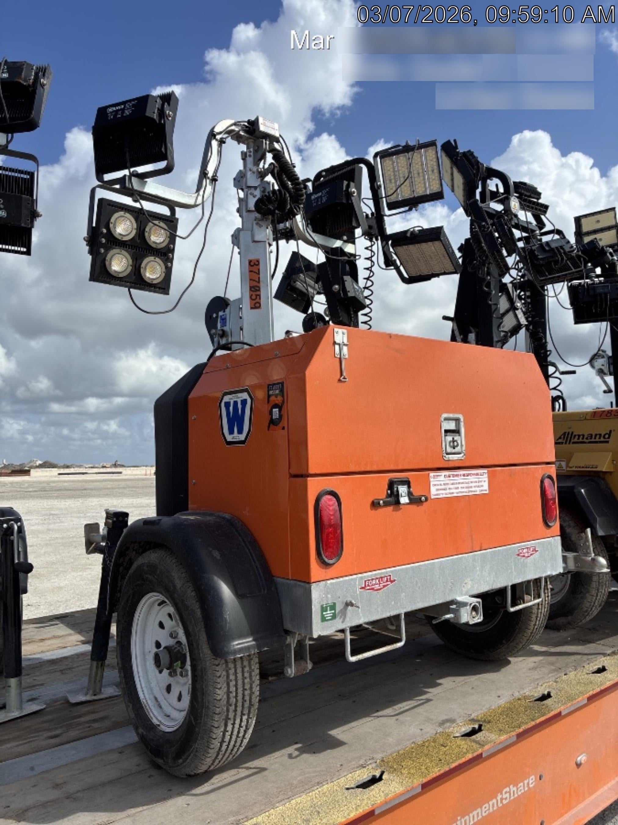 2023 Wanco WLTT-4MM4K Diesel, Deep Sea Controller, Shore Power Plug, Auto Start, (4) 350W LED Floodlights, 4kW Generator, 60 Gal Fuel Tank, 2" Ball, T3