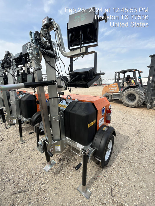 2024 Wanco WLTT-4MM4K Diesel, Deep Sea Controller, Shore Power Plug, Auto Start, (4) 350W LED Floodlights, 4kW Generator, 60 Gal Fuel Tank, 2" Ball, T3