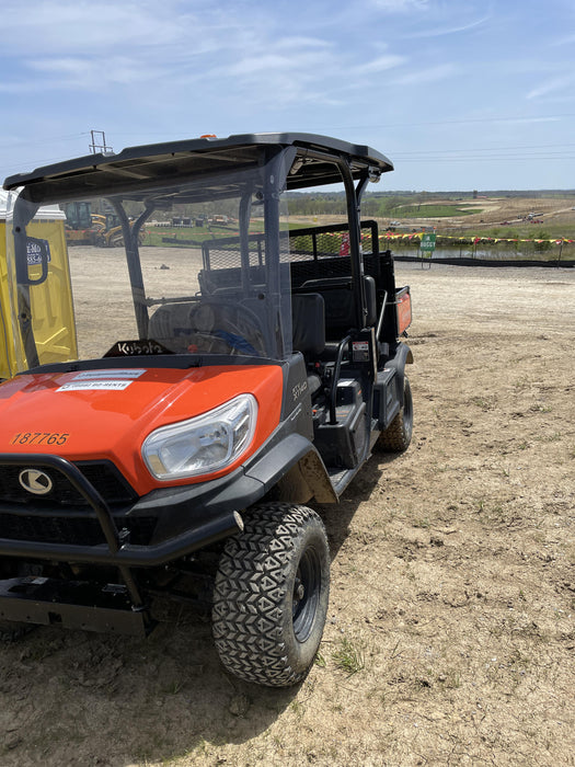 2022 Kubota RTV-X1140W-H Plastic Canopy, Windshield Acrylic Clear, LED Strobe Light, Wire Harness Kit, Back up Alarm