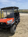 2022 Kubota RTV-X1140W-H Plastic Canopy, Windshield Acrylic Clear, LED Strobe Light, Wire Harness Kit, Back up Alarm