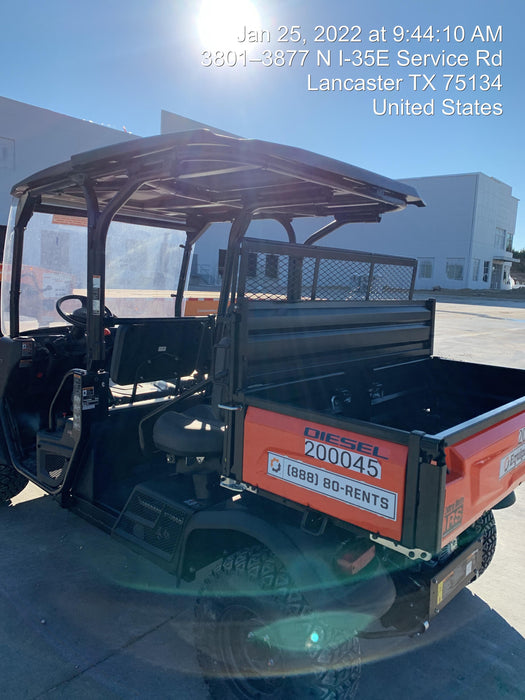 2022 Kubota RTV-X1140W-H Plastic Canopy, Windshield Acrylic Clear, LED Strobe Light, Wire Harness Kit, Back up Alarm