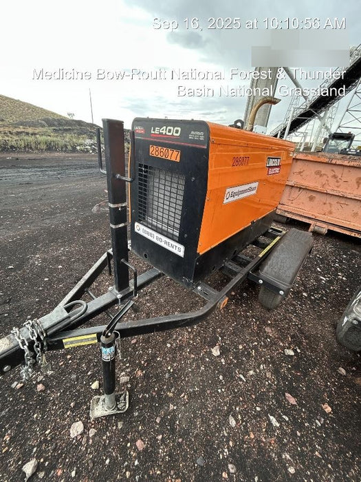 2022 Lincoln Electric LE400 Kubota V1505, Trlr, Cable Rack, Light Kit, ES Decals, T3