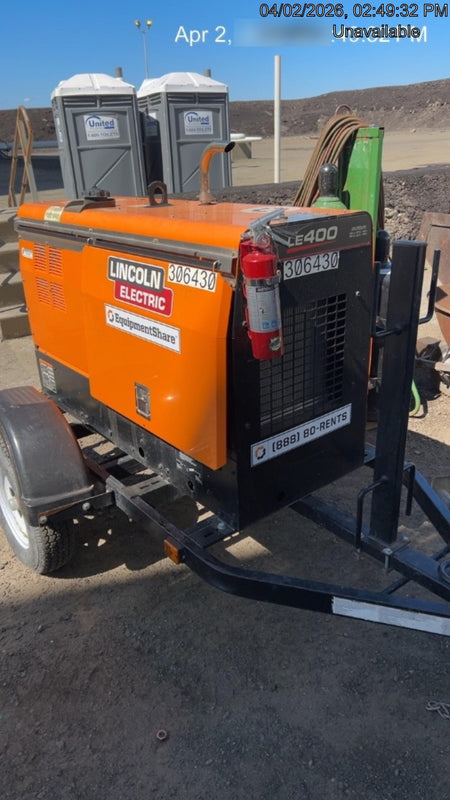 2023 Lincoln Electric LE400 Kubota V1505, Trlr, Cable Rack, Light Kit, ES Decals, T3