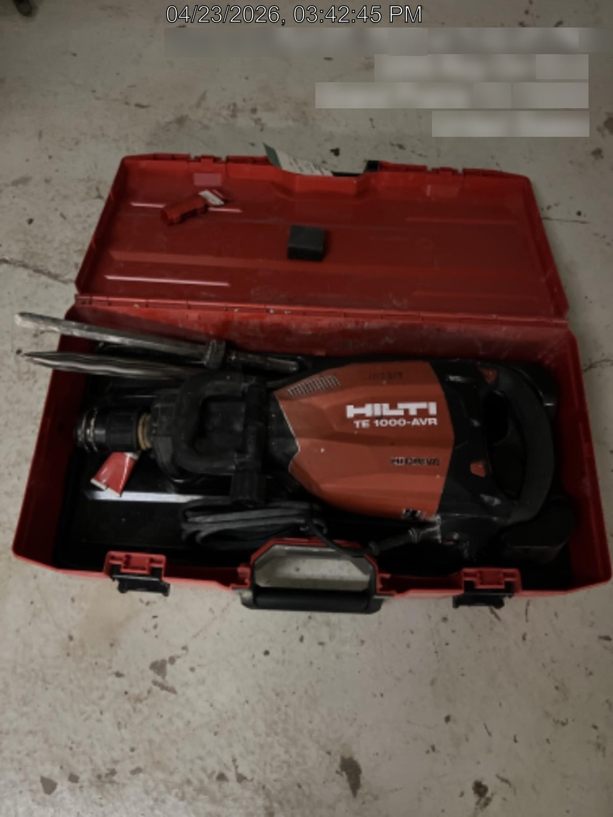 2020 HILTI TE 1000-AVR