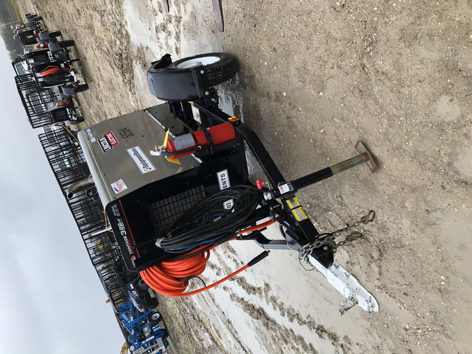 2019 Lincoln Electric Vantage 322 Welder Ready-Pak 3, Two wheel trailer, Fender and Light kit, Cable Rack