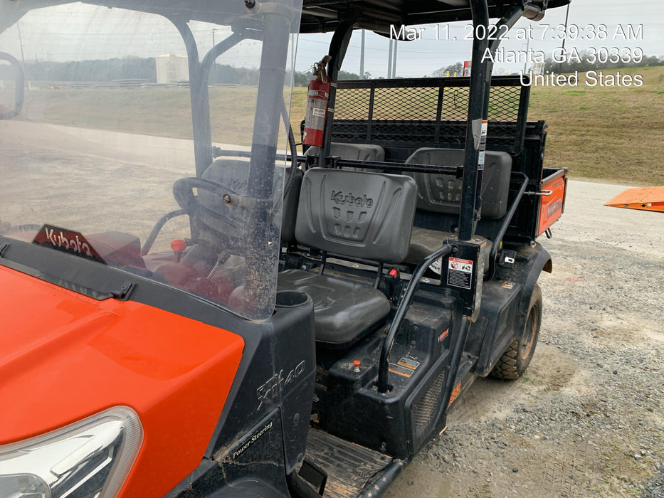 2020 Kubota RTV-X1140W-H 4WD utility cart -LED strobe -Windshield tempered glass -Plastic canopy -Wire harness kit -Backup alarm