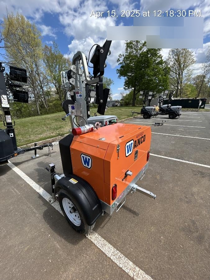 2025 Wanco WLTT-4MM4K Diesel, Mitsubishi L2E, 9.0HP @1800 rpm, Deep Sea Controller, Shore Power Plug, Auto Start, (4) 350W LED Floodlights, 4kW Generator, 60 Gal Fuel Tank, 2" Ball, T3