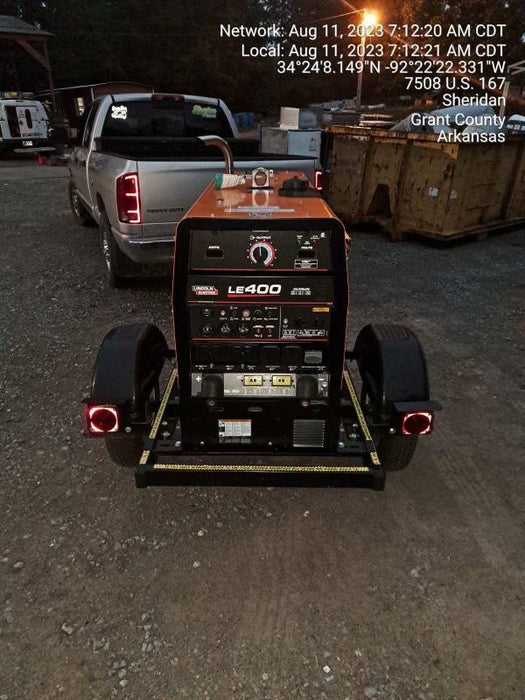 2022 Lincoln Electric LE400 Kubota V1505, Trlr, Cable Rack, Light Kit, ES Decals, T3