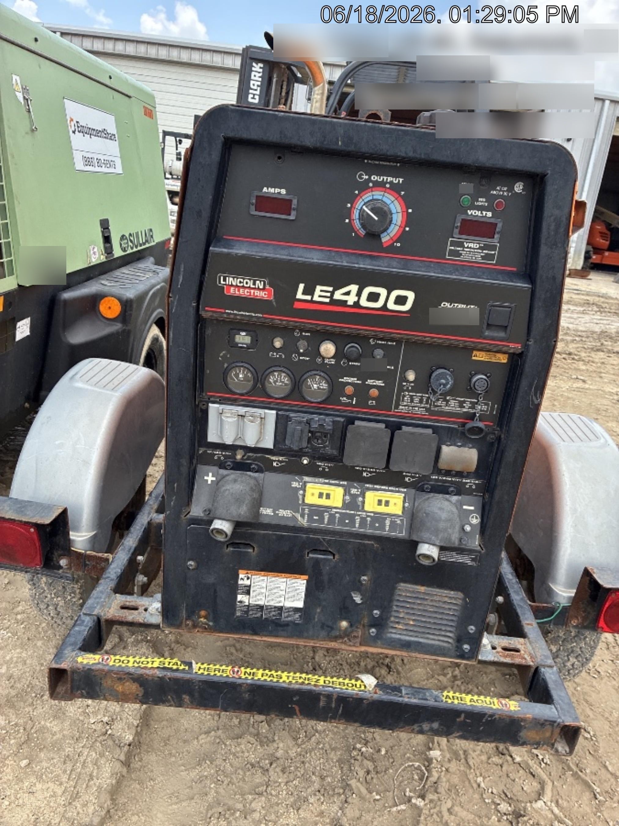 2022 Lincoln Electric LE400 Kubota V1505, Trlr, Cable Rack, Light Kit, ES Decals, T3