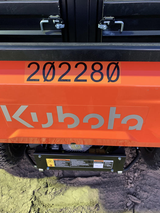 2022 Kubota RTV-X1140W-H Plastic Canopy, Windshield Acrylic Clear, LED Strobe Light, Wire Harness Kit, Back up Alarm