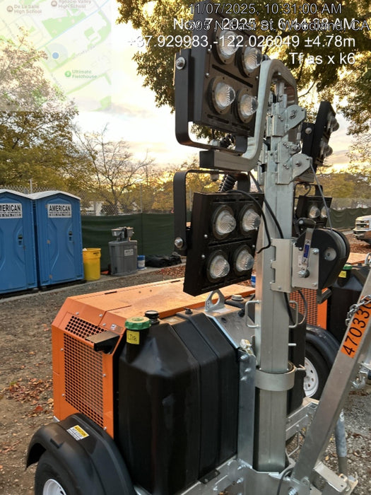 2024 Wanco WLTT-4MM4K Diesel, Deep Sea Controller, Shore Power Plug, Auto Start, (4) 350W LED Floodlights, 4kW Generator, 60 Gal Fuel Tank, 2" Ball, T3