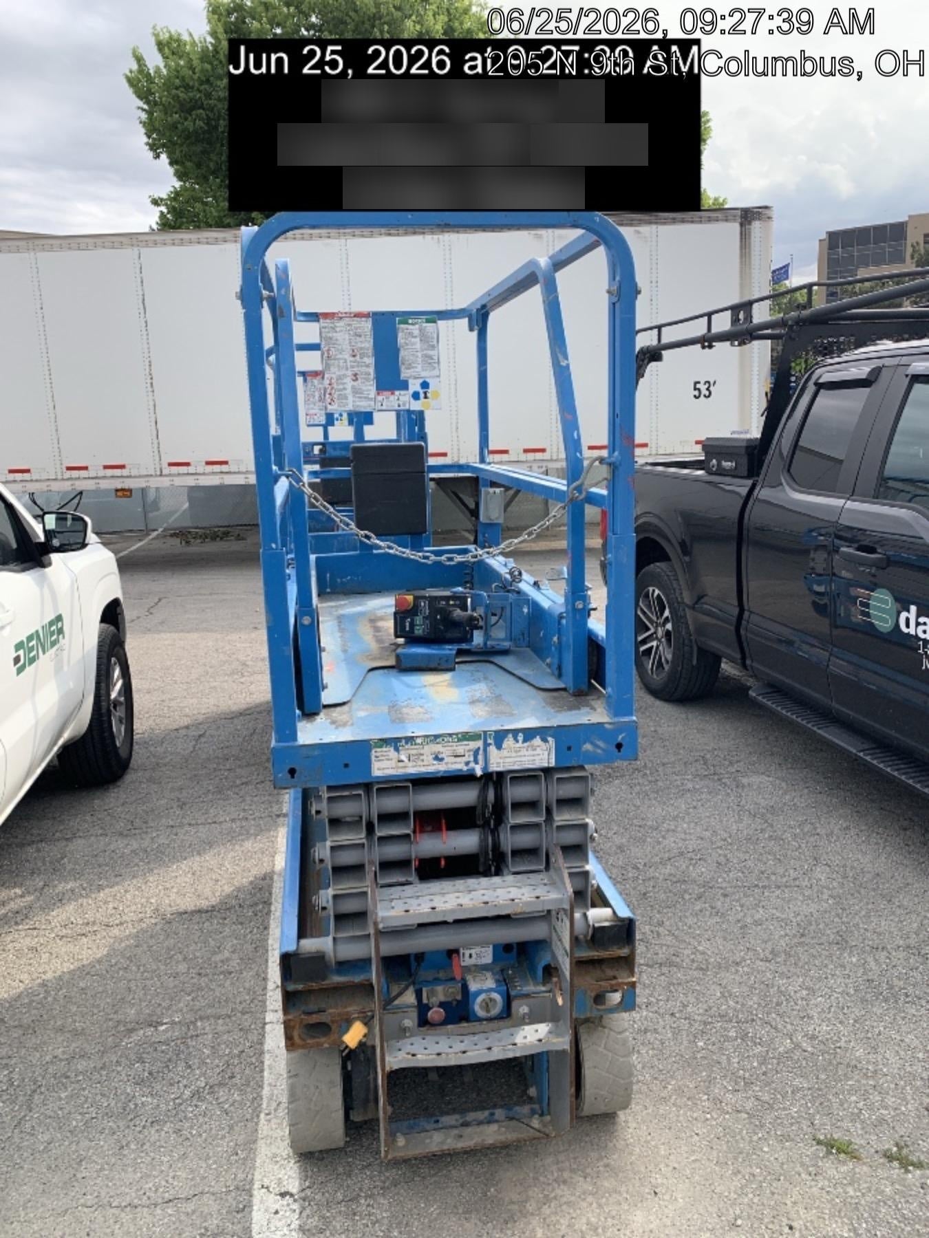 2019 Genie GS-1930 Fixed Rails with Chain Entry