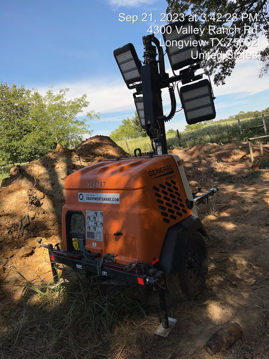 2023 Generac MLT2 Diesel, Flex Switch 120V Input, Powerzone Controller, (4) 320W LED Lights, 4kW Generator, 39.9 Gal Fuel Tank, 2" Ball, T3