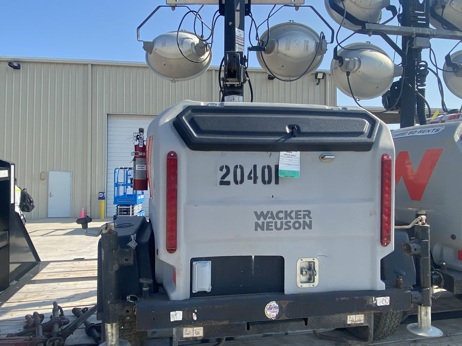 2022 Allmand NLV3GR (4) LED Light Fixture 350W, 23' Vertical Mast, 3kW Prime, Towable, ES Decals, T3