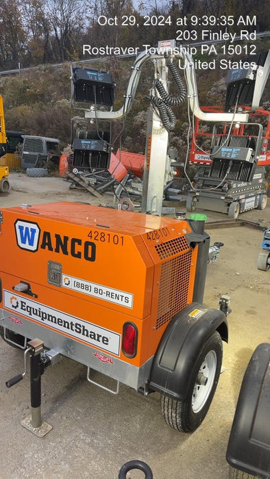 2024 Wanco WLTT-4MM4K Diesel, Deep Sea Controller, Shore Power Plug, Auto Start, (4) 350W LED Floodlights, 4kW Generator, 60 Gal Fuel Tank, 2" Ball, T3