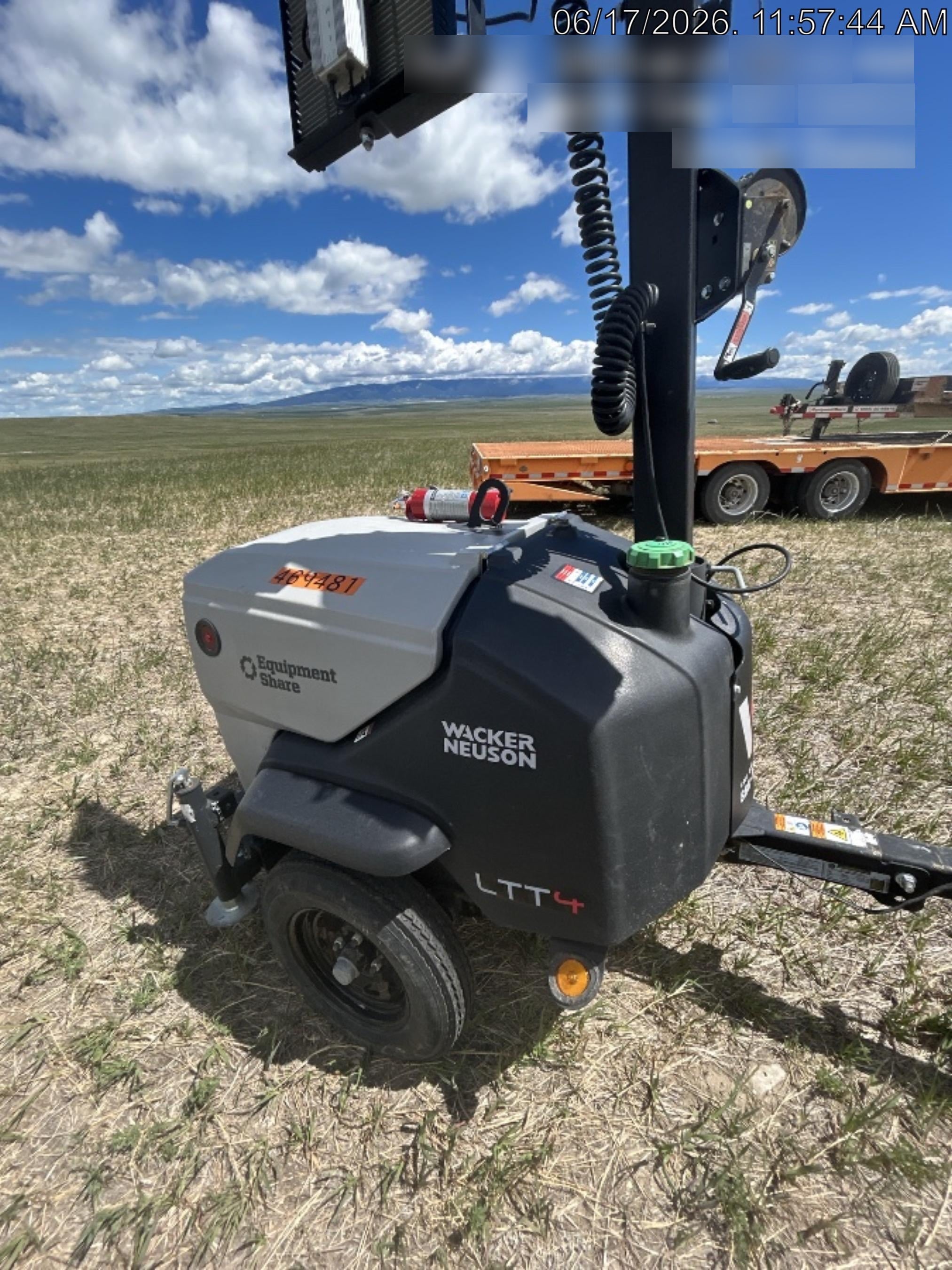 2024 Wacker Neuson LTT4 Diesel, Kohler KDW702, Deep Sea Controller, Auto Start, LED 320W, Bypass Outlet, T3