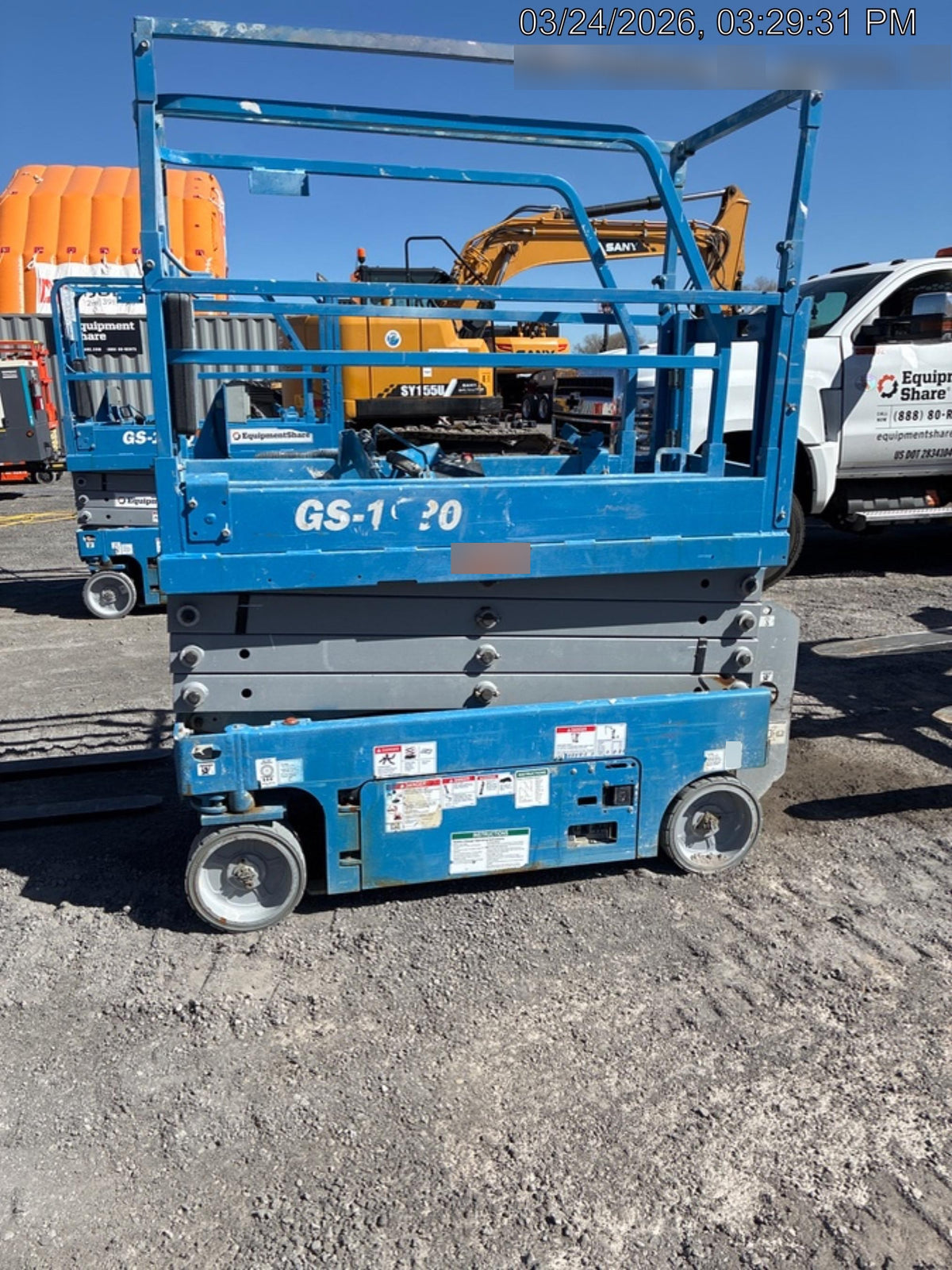 2020 Genie GS-1930 Solid Non Marking Tires, Beacon, Folding rails with half height swing gate