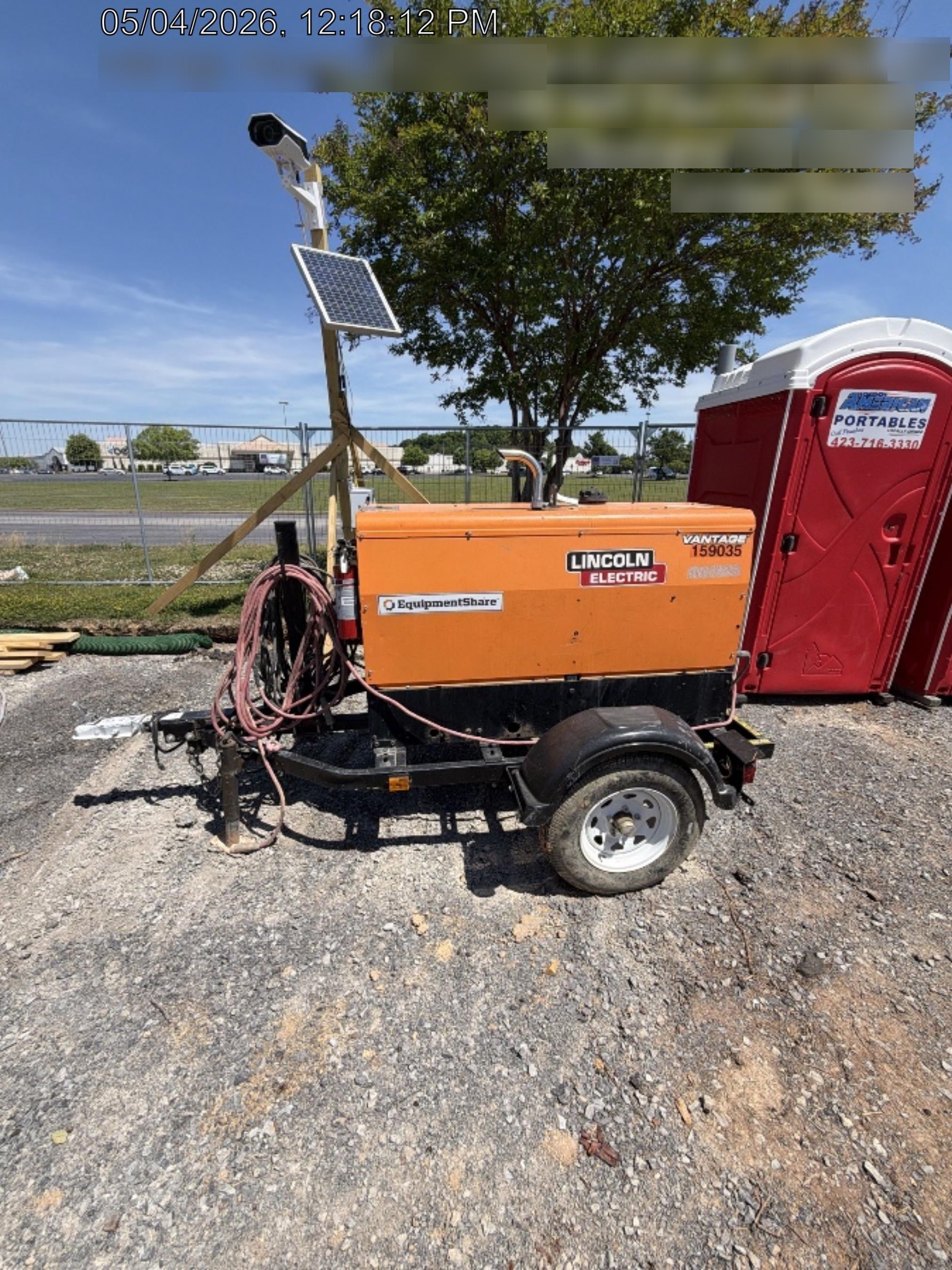 2021 Lincoln Electric Vantage 322 Vantage 322 Ready Pak 3 w/ Decals, ORANGE (includes trailer, cable rack, fender light kit) NO Telematics