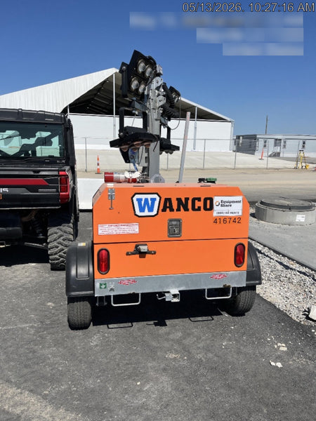 2024 Wanco WLTT-4MM4K Diesel, Deep Sea Controller, Shore Power Plug, Auto Start, (4) 350W LED Floodlights, 4kW Generator, 60 Gal Fuel Tank, 2" Ball, T3