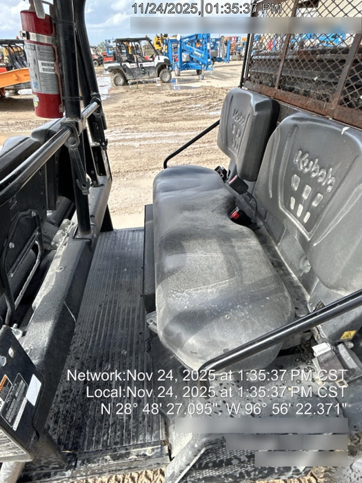 2020 Kubota RTV-X1140W-H Canopy, Diesel, 2 Seater, HDWS Tires, Windshield, Back up Alarm, Amber Strobe Light, Cargo Box