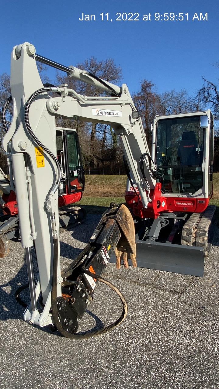 2022 Takeuchi TB250-2C Cab/Heat/Air, Rubber Tracks, Manual QC