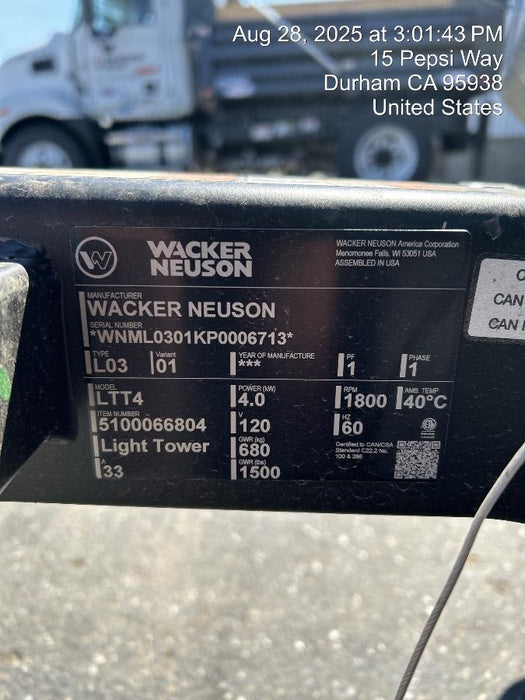 2025 WACKER NEUSON LTT4