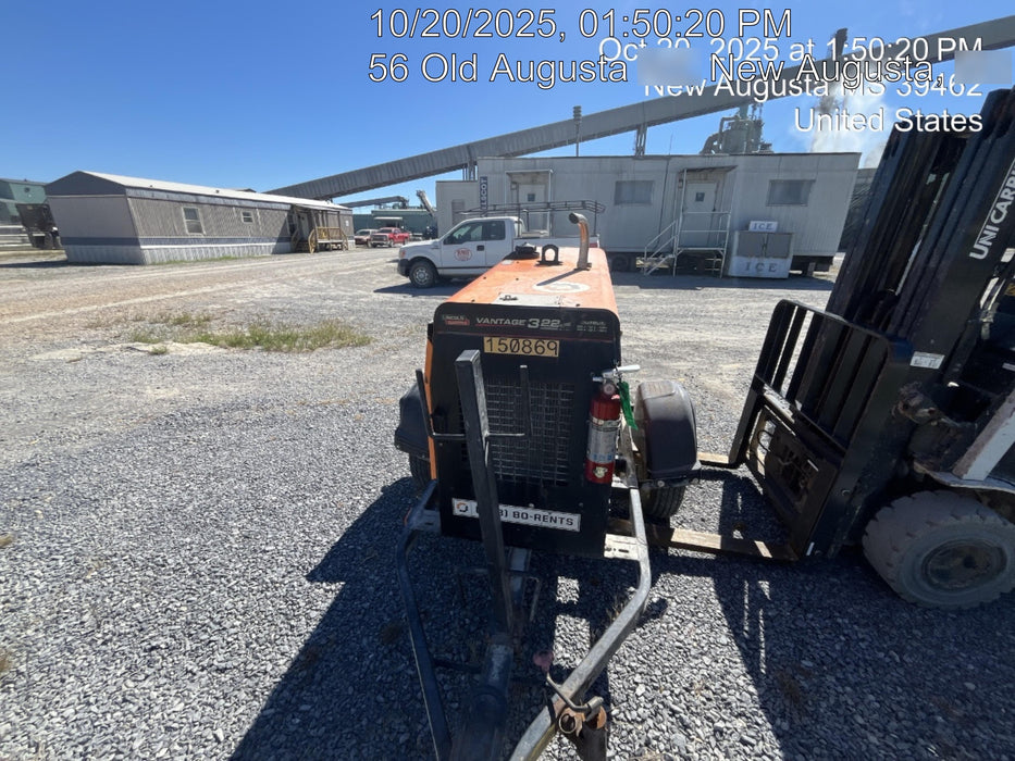 2021 Lincoln Electric Vantage 322 Vantage 322 Ready Pak 3 w/ Telematics & Decals, ORANGE (includes trailer, cable rack, fender light kit)