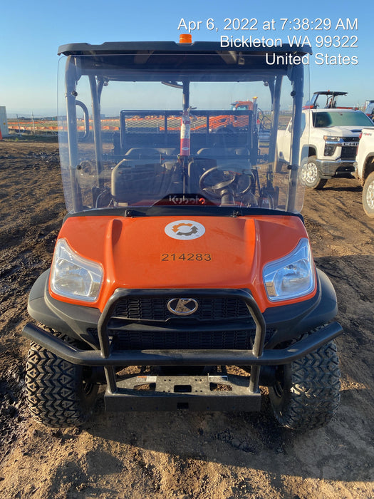 2022 Kubota RTV-X1140W-H Plastic Canopy, Windshield Acrylic Clear, LED Strobe Light, Wire Harness Kit, Back up Alarm