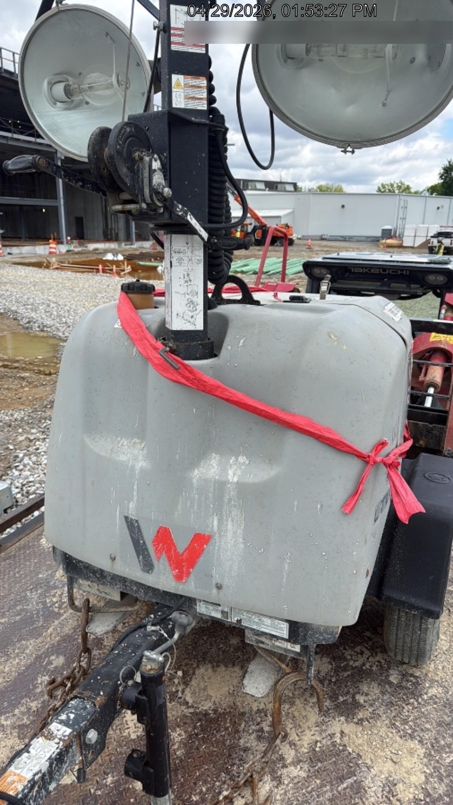 2018 Wacker Neuson LTV6L-MH Wacker Neuson LTV6L Mobile Light Tower w/Fuel Level Sensor Installed