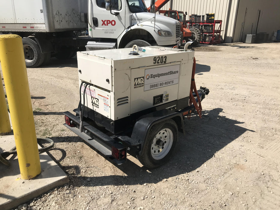 2018 Multiquip DLW300ESA1 Multiquip DLW300ESA1 300 Amp Welder w/Trailer, 100' of Lead, 50' of Ground, Wired Remotes
