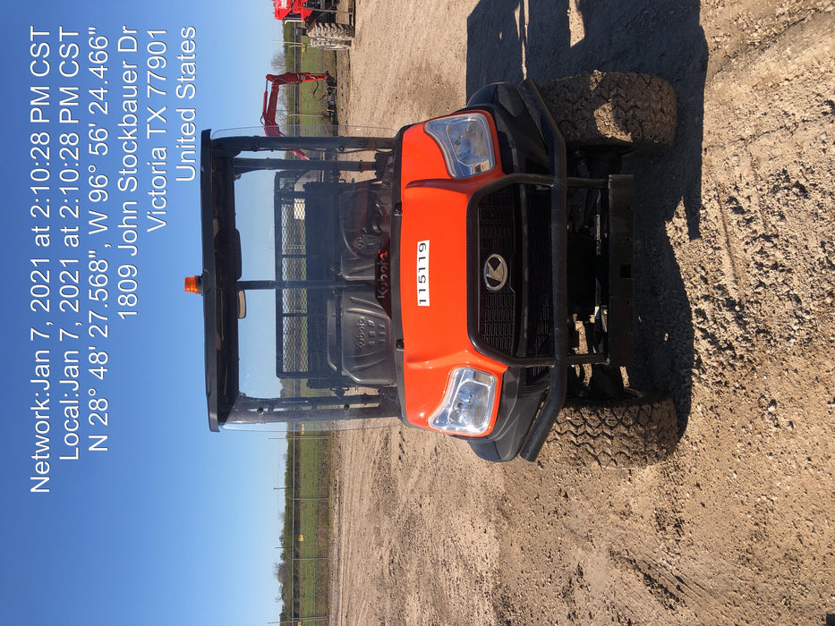 2020 Kubota RTV-X1140W-H Canopy, 4-Seater, Diesel, Windshield Acrylic Clear, Strobe Light, Backup Alarm
