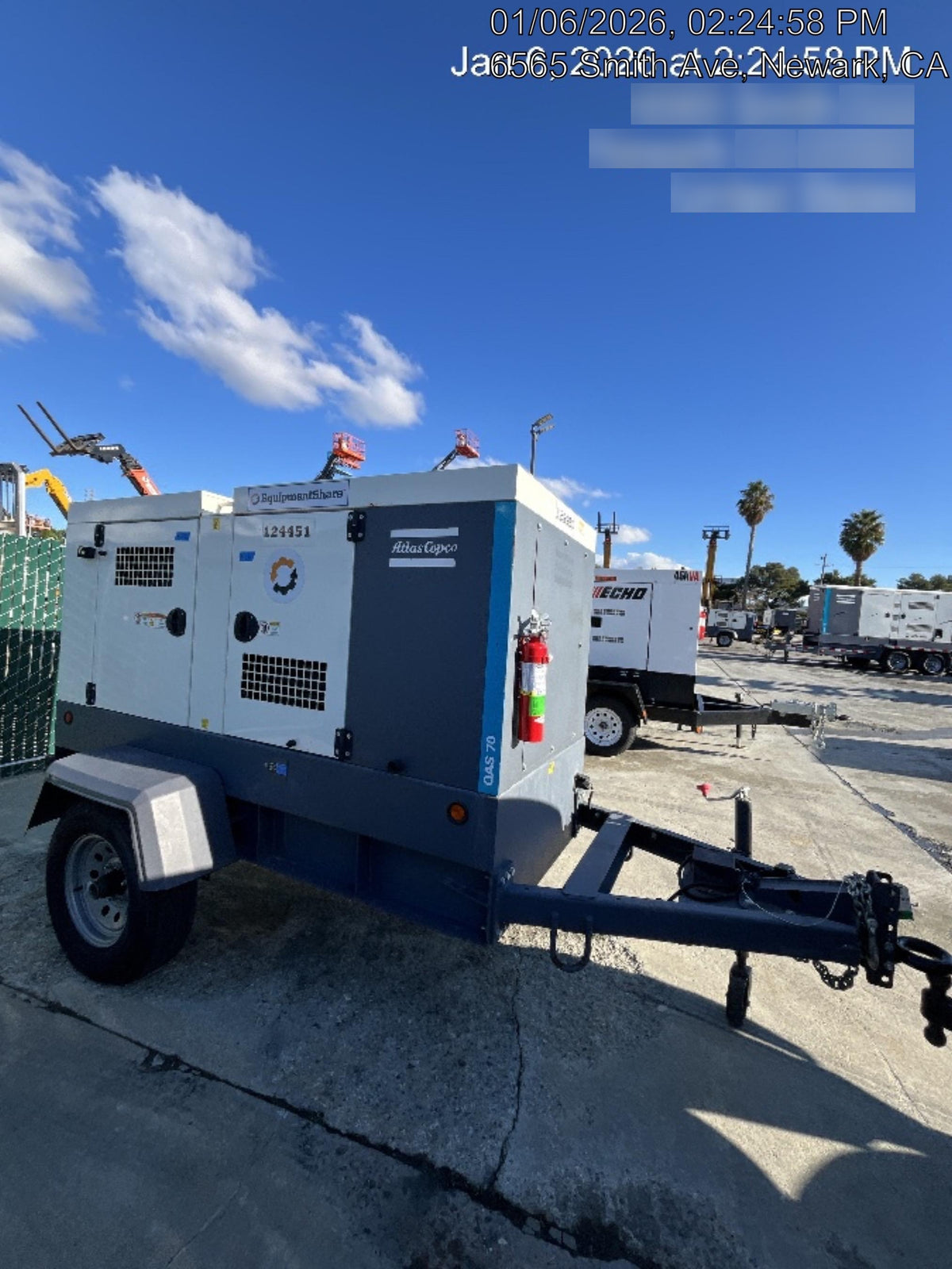 2020 ATLAS COPCO QAS 70