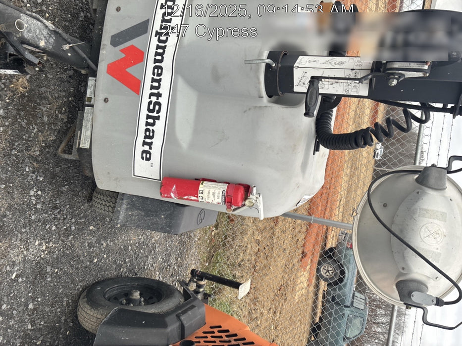 2019 Wacker Neuson LTV6L-MH Mobile Light Tower w/Fuel Level Sensor Installed